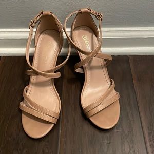 Nude Strappy Heels